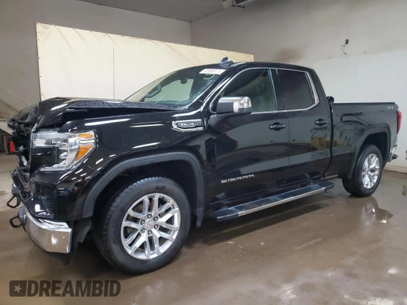 2022 GMC Sierra 1500 Limited SLE with VIN 1GTR9BED2NZ105999, listed as a Copart auction lot 45668574 with 46,841 mi miles and Salvage Title. Bid and sale history available at carsss.com. Image 1.
