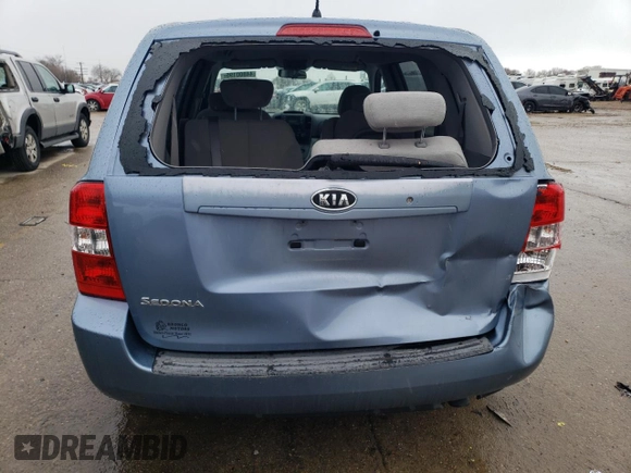 2008 Kia Sedona with VIN KNDMB133586242430, listed as a Copart auction lot 44800195 with 101,019 mi miles and Salvage Title. Bid and sale history available at carsss.com. Image 6.