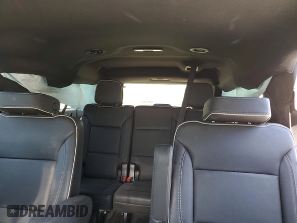 2023 GMC Yukon XL SLT with VIN 1GKS2GKDXPR254627, listed as a Copart auction lot 59226594 with 39,428 mi miles and Salvage Title. Bid and sale history available at DreamBid. Image 10.