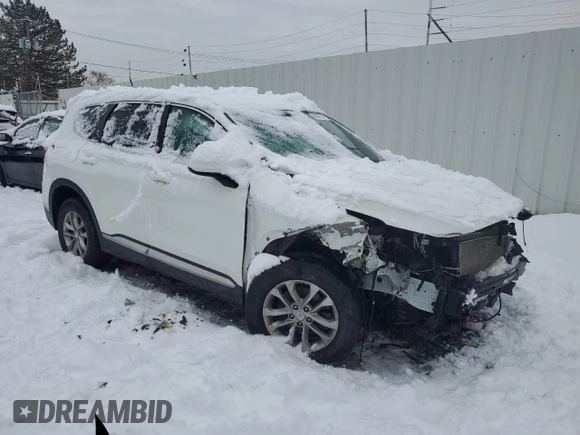 2019 Hyundai Santa Fe SE with VIN 5NMS2CAD9KH102793, listed as a Copart auction lot 43292245 with 160,903 mi miles and Salvage Title. Bid and sale history available at DreamBid. Image 4.