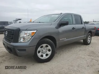 2021 Nissan Titan SV with VIN 1N6AA1EE2MN507967, listed as a Copart auction lot 45288265 with 53,293 mi miles and Salvage Title. Bid and sale history available at DreamBid. Image 1.