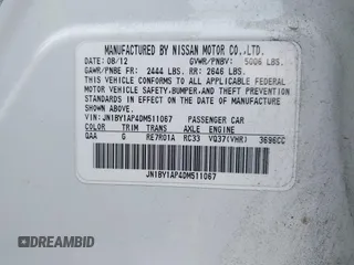 2013 Infiniti M with VIN JN1BY1AP4DM511067, listed as a IAAI auction lot 41890196 with 316,837 mi miles and . Bid and sale history available at DreamBid. Image 9.