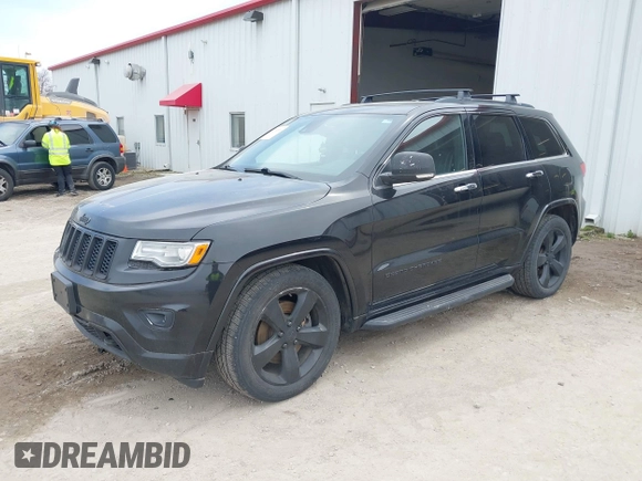 2014 Jeep Grand Cherokee Overland with VIN 1C4RJFCM8EC486259, listed as a IAAI auction lot 42105296 with 129,342 mi miles. Bid and sale history available at carsss.com. Image 17.