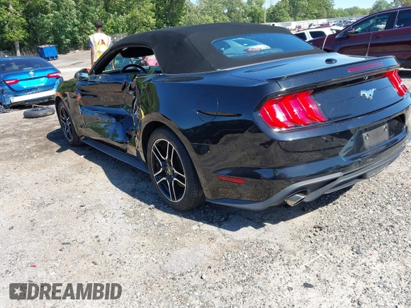 2018 Ford Mustang EcoBoost Premium with VIN 1FATP8UH6J5111444, listed as a IAAI auction lot 42321788 with 35,261 mi miles and . Bid and sale history available at DreamBid. Image 3.