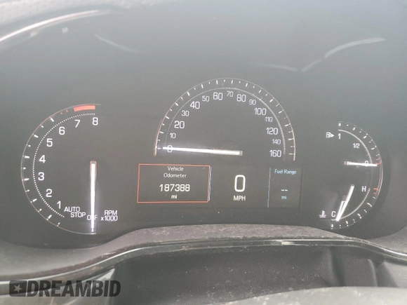 2019 Cadillac CTS Sedan Luxury RWD with VIN 1G6AR5SS1K0124404, listed as a Copart auction lot 86303764 with 187,388 mi miles and Salvage Title. Bid and sale history available at carsss.com. Image 9.