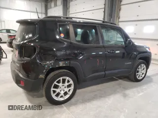 2020 Jeep Renegade Latitude with VIN ZACNJBBB1LPL47605, listed as a Copart auction lot 43620815 with 118,283 mi miles and Salvage Title. Bid and sale history available at carsss.com. Image 3.