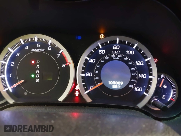 2012 Acura TSX Tech Pkg with VIN JH4CU2F67CC009658, listed as a IAAI auction lot 41849122 with 103,009 mi miles. Bid and sale history available at carsss.com. Image 7.