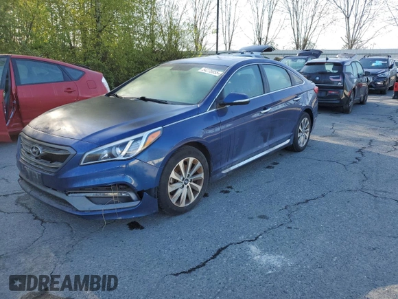 2017 Hyundai Sonata Sport with VIN 5NPE34AF3HH477382, listed as a Copart auction lot 54275955 with 91,930 mi miles and Clean Title. Bid and sale history available at carsss.com. Image 1.