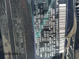 2023 Hyundai Kona Limited with VIN KM8K53A3XPU044445, listed as a Copart auction lot 65840044 with 0 mi miles and Non Repairable. Bid and sale history available at carsss.com. Image 14.