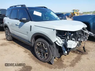 2023 Ford Bronco Sport Outer Banks with VIN 3FMCR9C6XPRD60485, listed as a IAAI auction lot 42007056 with 6,194 mi miles and . Bid and sale history available at DreamBid. Image 1.