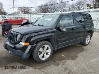 2014 Jeep Patriot Latitude with VIN 1C4NJPFB8ED674112, listed as a Copart auction lot 50460065 with 107,350 mi miles and Salvage Title. Bid and sale history available at carsss.com. Image 1.