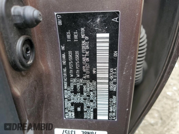 2018 Toyota Sequoia Limited with VIN 5TDJY5G13JS155987, listed as a Copart auction lot 54082174 with 83,780 mi miles and Salvage Title. Bid and sale history available at carsss.com. Image 13.