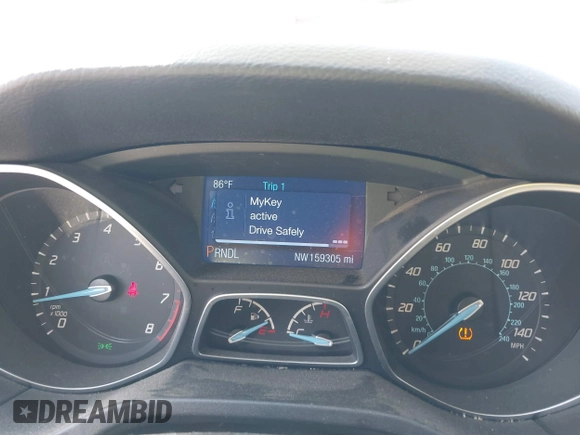 2014 Ford Focus SE with VIN 1FADP3F21EL196436, listed as a IAAI auction lot 42092612 with 159,305 mi miles. Bid and sale history available at carsss.com. Image 7.