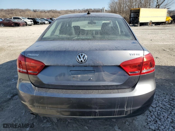 2015 Volkswagen Passat 1.8T Sport with VIN 1VWBT7A30FC023834, listed as a Copart auction lot 48338425 with 82,647 mi miles and Salvage Title. Bid and sale history available at carsss.com. Image 6.