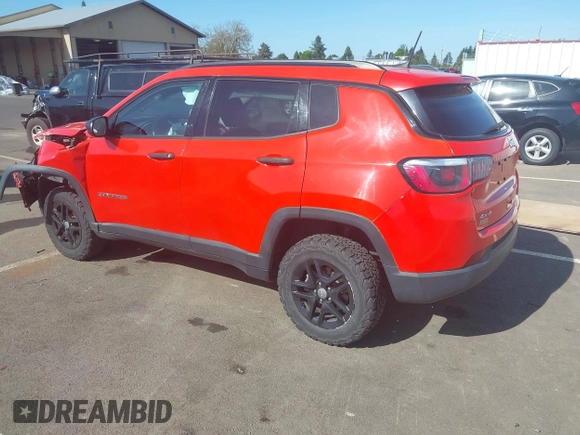 2017 Jeep Compass Sport with VIN 3C4NJDAB1HT628125, listed as a IAAI auction lot 42218375 with 52,415 mi miles and . Bid and sale history available at DreamBid. Image 3.