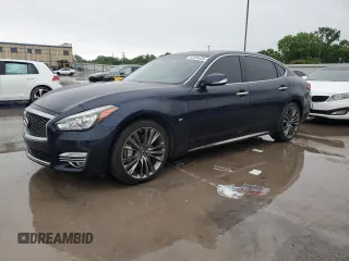 2018 Infiniti Q70 Luxe z VIN JN1BY1PP9JM330548, wystawiony jako Copart lot #53406435 z przebiegiem 73 985 mil mil oraz Czysty tytuł • Clean title. Historia ofert i sprzedaży dostępna na DreamBid. Obrazek 1.