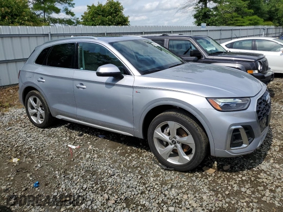 2022 Audi Q5 S line Premium Plus with VIN WA1EAAFY6N2134605, listed as a Copart auction lot 59351045 with 30,479 mi miles and Salvage title. Bid and sale history available at DreamBid. Image 4.