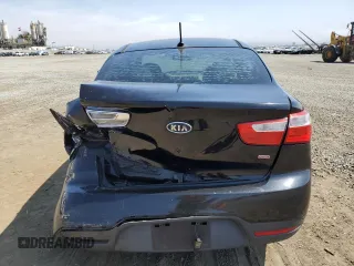 2013 Kia Rio LX with VIN KNADM4A31D6112747, listed as a Copart auction lot 57768594 with 87,140 mi miles and Salvage Title. Bid and sale history available at carsss.com. Image 6.