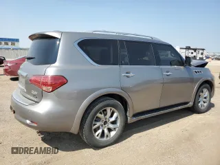 2012 Infiniti QX56 7-passenger with VIN JN8AZ2NE9C9016258, listed as a Copart auction lot 71570824 with 142,859 mi miles and Salvage Title. Bid and sale history available at carsss.com. Image 3.