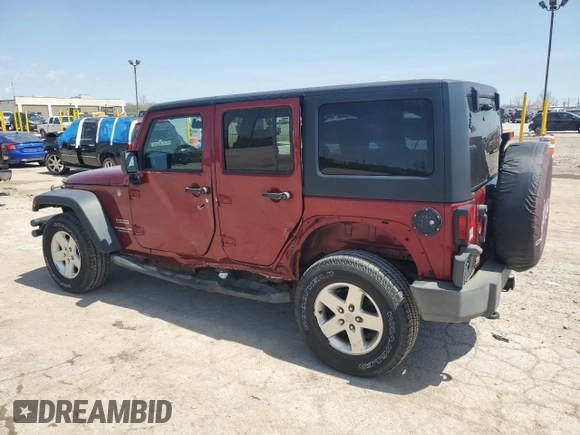 2012 Jeep Wrangler Unlimited Sport z VIN 1C4BJWDG7CL214633, wystawiony jako Copart lot #54547655 z przebiegiem 80 720 mil mil oraz Szkoda całkowita • Salvage title. Historia ofert i sprzedaży dostępna na DreamBid. Obrazek 2.