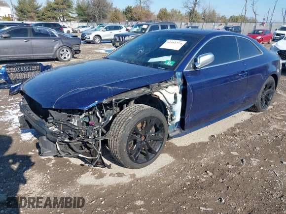 2013 Audi S5 Premium Plus with VIN WAUCGAFR0DA009850, listed as a IAAI auction lot 41351774 with 117,992 mi miles. Bid and sale history available at carsss.com. Image 2.
