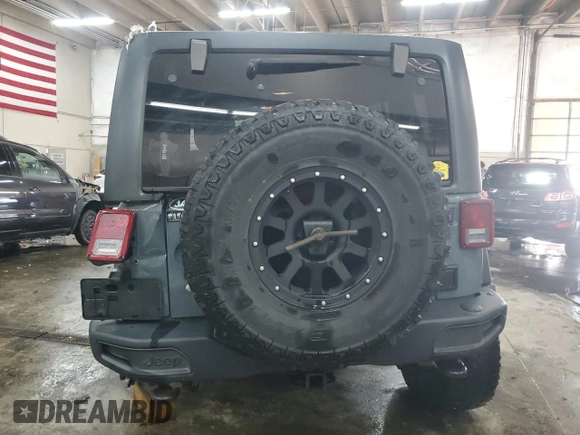 2013 Jeep Wrangler Unlimited Rubicon with VIN 1C4BJWFG7DL691514, listed as a Copart auction lot 42449245 with 114,640 mi miles and Salvage Title. Bid and sale history available at carsss.com. Image 6.