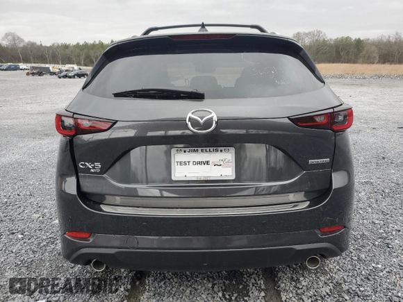 2025 Mazda CX-5 2.5 S Premium Plus Package with VIN JM3KFBEM8S0565119, listed as a Copart auction lot 47956415 with 0 mi miles and Salvage Title. Bid and sale history available at carsss.com. Image 6.