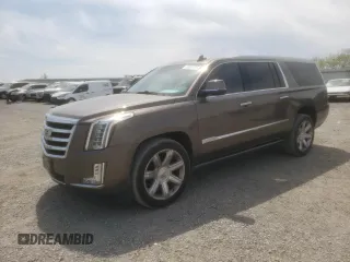 2016 Cadillac Escalade ESV Premium Collection z VIN 1GYS4JKJ8GR264611, wystawiony jako Copart lot #53757755 z przebiegiem 129 091 mil mil oraz Szkoda całkowita • Salvage title. Historia ofert i sprzedaży dostępna na DreamBid. Obrazek 1.