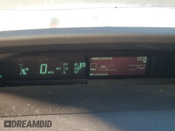 2013 Toyota Prius One with VIN JTDKN3DU2D1656421, listed as a Copart auction lot 87966175 with 223,366 mi miles and Clean Title. Bid and sale history available at DreamBid. Image 9.