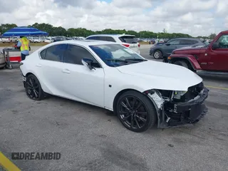 2024 Lexus IS with VIN JTHBZ1B23R5080900, listed as a IAAI auction lot 41435528 with 4,239 mi miles. Bid and sale history available at carsss.com. Image 1.