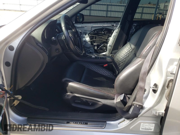 2019 Infiniti Q50 RED SPORT 400 with VIN JN1FV7AP9KM760846, listed as a Copart auction lot 46466525 with 54,485 mi miles and Salvage Title. Bid and sale history available at carsss.com. Image 7.