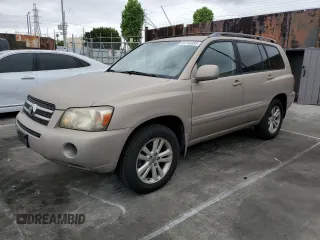 2006 Toyota Highlander Hybrid with VIN JTEDW21AX60008386, listed as a Copart auction lot 54345835 with 213,419 mi miles and Clean Title. Bid and sale history available at carsss.com. Image 1.