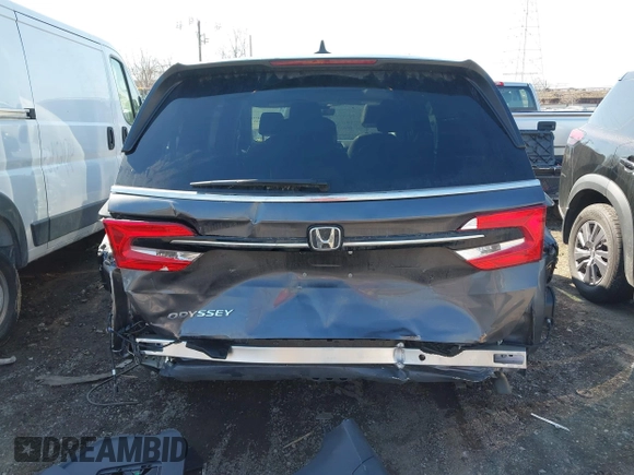 2024 Honda Odyssey EX-L with VIN 5FNRL6H65RB016848, listed as a IAAI auction lot 41762469 with 18,909 mi miles and . Bid and sale history available at DreamBid. Image 17.