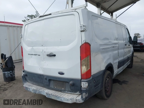 2016 Ford Transit Cargo with VIN 1FTYE9ZM9GKA01015, listed as a IAAI auction lot 42533387 with 186,555 mi miles and . Bid and sale history available at DreamBid. Image 4.