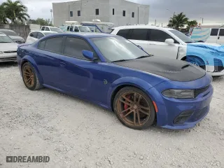 2021 Dodge Charger SRT Hellcat Widebody with VIN 2C3CDXL98MH668185, listed as a Copart auction lot 47751065 with 38,756 mi miles and Salvage Title. Bid and sale history available at carsss.com. Image 4.