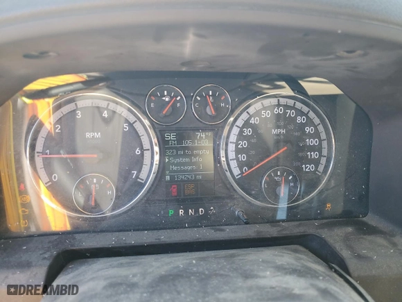 2009 Dodge Ram 1500 TRX with VIN 1D3HV18P99S795649, listed as a Copart auction lot 50473325 with 134,243 mi miles and Salvage Title. Bid and sale history available at carsss.com. Image 9.