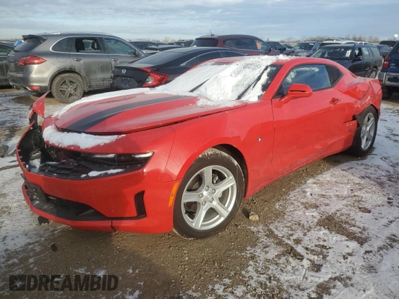 2023 Chevrolet Camaro 1LS z VIN 1G1FB1RX2P0158823, wystawiony jako Copart lot #87689775 z przebiegiem 14 678 mil mil oraz Szkoda całkowita • Salvage title. Historia ofert i sprzedaży dostępna na DreamBid. Obrazek 1.