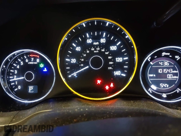 2018 Honda HR-V EX-L Navi with VIN 3CZRU6H79JM722558, listed as a IAAI auction lot 41843148 with 101,543 mi miles. Bid and sale history available at carsss.com. Image 7.