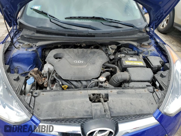 2012 Hyundai Veloster w/Black Int with VIN KMHTC6AD1CU054618, listed as a Copart auction lot 54015373 with 82,443 mi miles and Salvage title. Bid and sale history available at DreamBid. Image 11.
