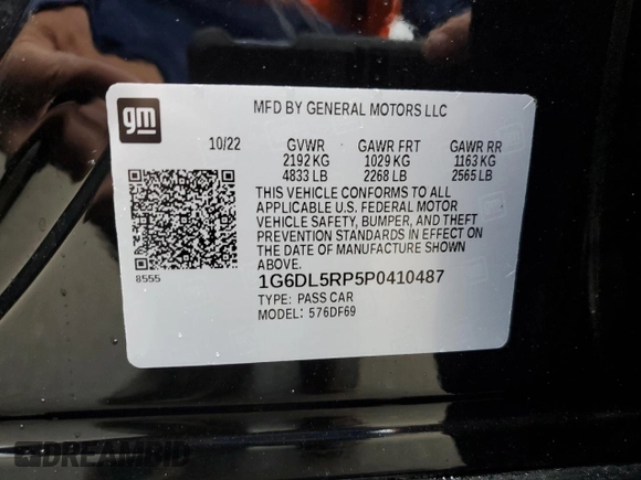 2023 Cadillac CT4-V Blackwing z VIN 1G6DL5RP5P0410487, wystawiony jako Copart lot #74749444 z przebiegiem Nie podano mil oraz Szkody całkowita. Historia ofert i sprzedaży dostępna na DreamBid. Obrazek 13.