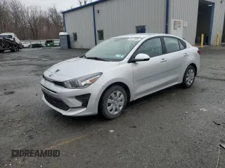 2021 Kia Rio LX with VIN 3KPA24AD4ME410787, listed as a Copart auction lot 48176065 with 66,296 mi miles and Salvage Title. Bid and sale history available at carsss.com. Image 1.