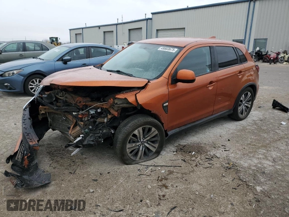 2020 Mitsubishi Outlander ES with VIN JA4AR3AU8LU023191, listed as a Copart auction lot 49803675 with Not provided miles and Salvage title. Bid and sale history available at DreamBid. Image 1.