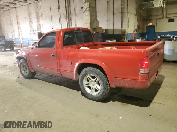 1999 Dodge Dakota SLT with VIN 1B7GL26Z4XS233613, listed as a Copart auction lot 89320955 with 221,289 mi miles and Clean Title. Bid and sale history available at carsss.com. Image 2.