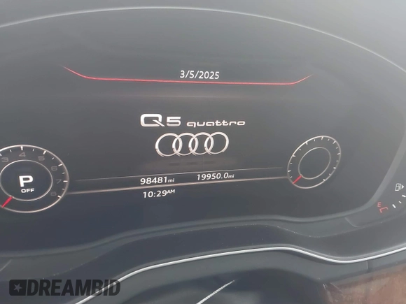 2018 Audi Q5 Premium Plus with VIN WA1BNAFY3J2044961, listed as a IAAI auction lot 41720171 with 98,481 mi miles. Bid and sale history available at carsss.com. Image 7.