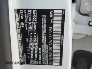 2022 Mercedes-Benz GLB 250 с VIN W1N4M4GB1NW246394, выставлен на аукционе Copart как лот 51965515 с пробегом 29 539 миль миль и Списание • Salvage title. История ставок и продаж доступна на DreamBid. Изображение 14.