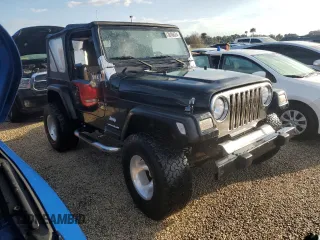 2003 Jeep Wrangler X with VIN 1J4FA39S73P340698, listed as a Copart auction lot 73888624 with 49,677 mi miles and Salvage Title. Bid and sale history available at carsss.com. Image 4.