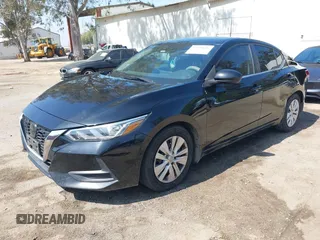2020 Nissan Sentra S with VIN 3N1AB8BVXLY228512, listed as a IAAI auction lot 42095616 with 95,963 mi miles and . Bid and sale history available at DreamBid. Image 2.