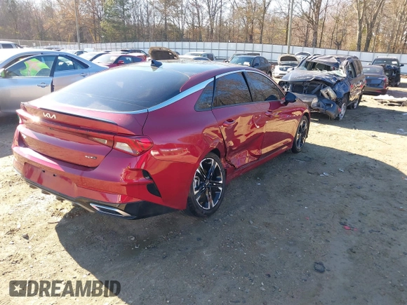 2022 Kia K5 GT-Line z VIN 5XXG64J26NG107886, wystawiony jako IAAI lot #41054102 z przebiegiem 88 516 mil mil oraz . Historia ofert i sprzedaży dostępna na DreamBid. Obrazek 4.