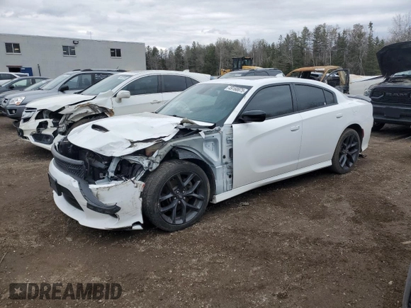 2021 Dodge Charger GT with VIN 2C3CDXHGXMH574056, listed as a Copart auction lot 49168975 with Not Provided miles and Salvage Title. Bid and sale history available at DreamBid. Image 1.
