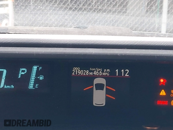 2014 Toyota Prius One with VIN JTDKDTB39E1070331, listed as a IAAI auction lot 42086348 with 219,028 mi miles and . Bid and sale history available at DreamBid. Image 15.